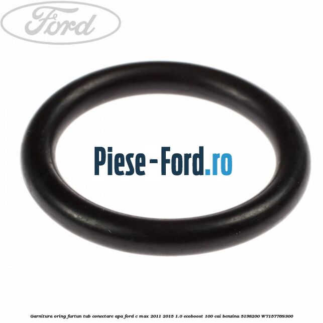 Furtun tub conectare apa Ford C-Max 2011-2015 1.0 EcoBoost 100 cai benzina