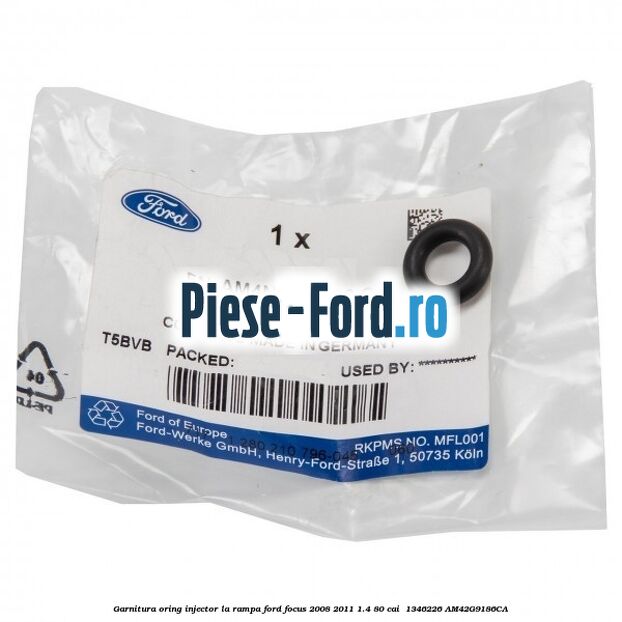 Garnitura, oring injector la rampa Ford Focus 2008-2011 1.4 80 cai  #3C39052BF3