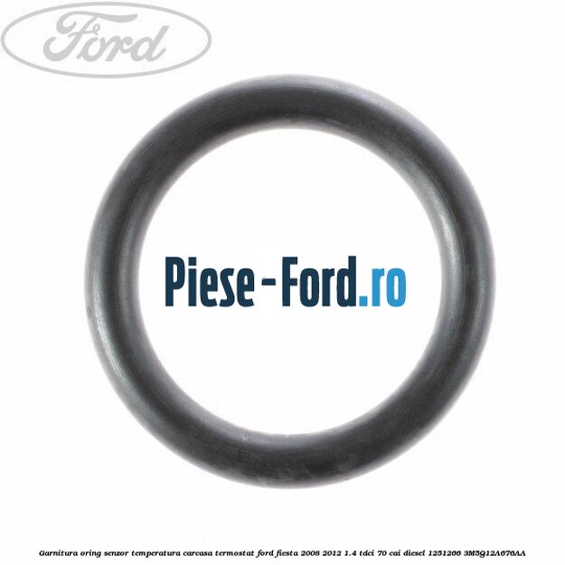 Garnitura oring senzor temperatura carcasa termostat Ford Fiesta 2008-2012 1.4 TDCi 70 cai diesel #3A92DE727B