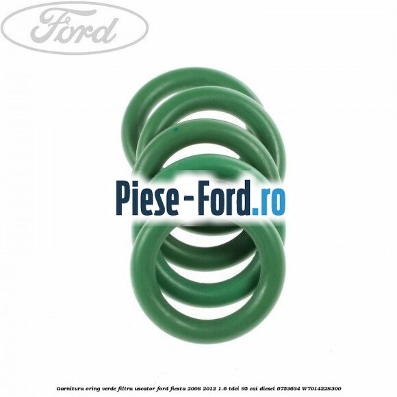 Garnitura, oring verde filtru uscator Ford Fiesta 2008-2012 1.6 TDCi 95 cai diesel