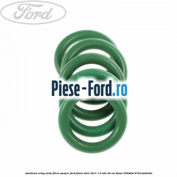 Garnitura, oring radiator habitaclu 14 mm Ford Fiesta 2013-2017 1.5 TDCi 95 cai diesel