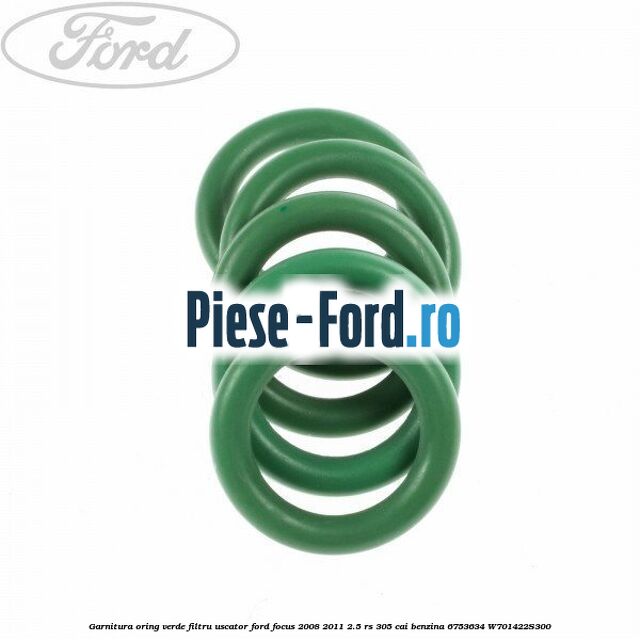 Garnitura, oring portocaliu radiator aer conditionat Ford Focus 2008-2011 2.5 RS 305 cai benzina