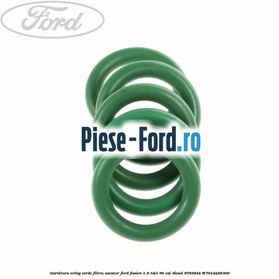 Garnitura, oring verde filtru uscator Ford Fusion 1.6 TDCi 90 cai diesel