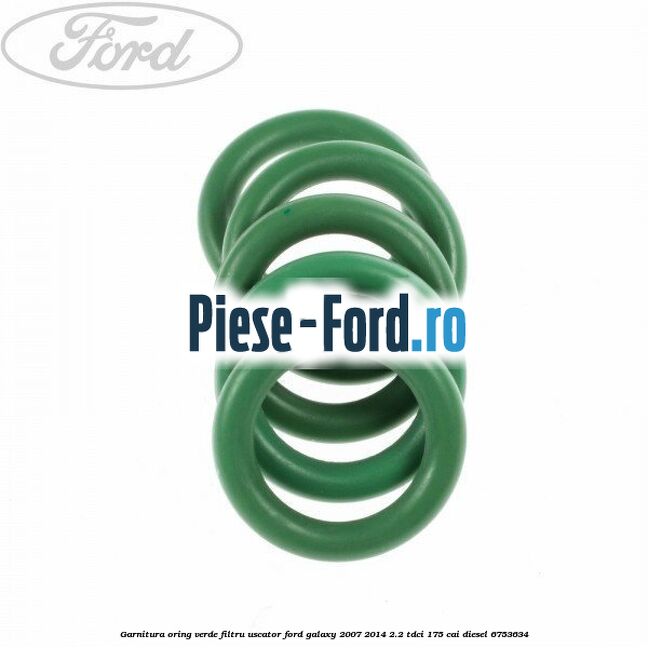 Garnitura, oring verde filtru uscator Ford Galaxy 2007-2014 2.2 TDCi 175 cai