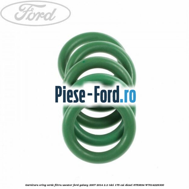 Garnitura, oring verde filtru uscator Ford Galaxy 2007-2014 2.2 TDCi 175 cai diesel