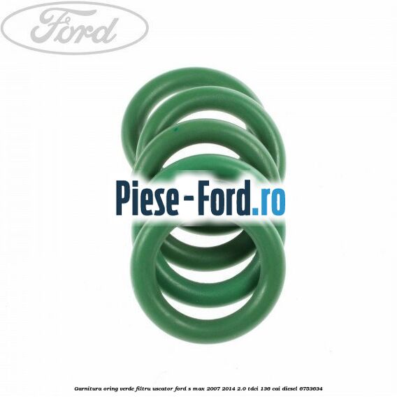 Garnitura, oring verde filtru uscator Ford S-Max 2007-2014 2.0 TDCi 136 cai