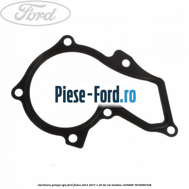 Fulie pompa apa Ford Fiesta 2013-2017 1.25 82 cai benzina