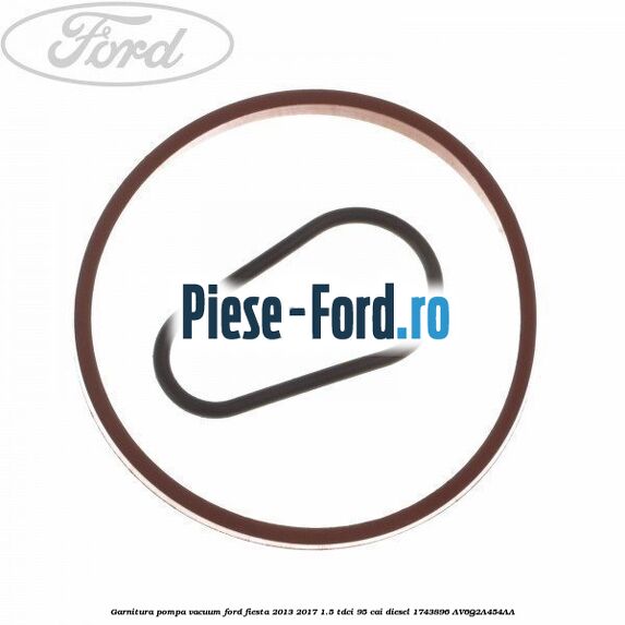 Garnitura, oring pompa ulei dupa anul 11/2012 Ford Fiesta 2013-2017 1.5 TDCi 95 cai diesel