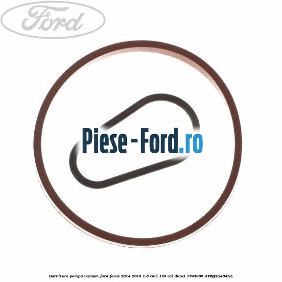 Garnitura, oring pompa ulei dupa anul 11/2012 Ford Focus 2014-2018 1.5 TDCi 120 cai diesel