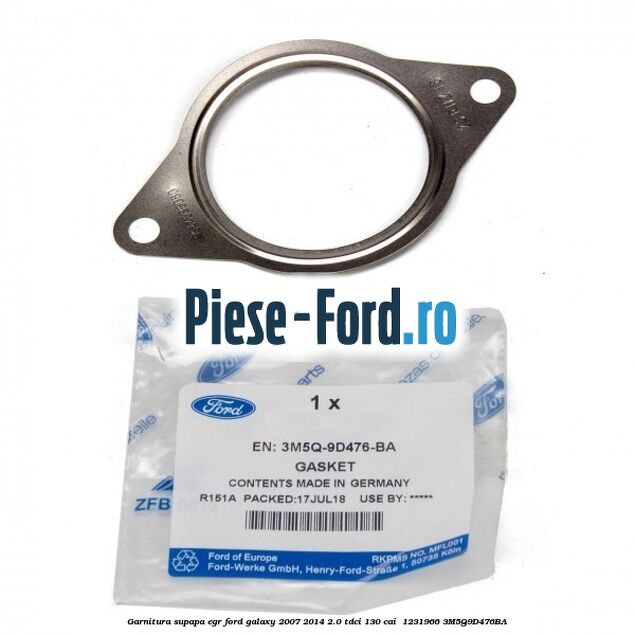 Garnitura supapa EGR Ford Galaxy 2007-2014 2.0 TDCi 130 cai #D700F16A64 Garnitura supapa EGR Ford Galaxy 2007-2014 2.0 TDCi 130 cai #D700F16A64