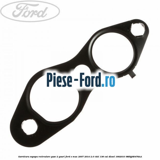 Garnitura, supapa recirculare gaze Ford S-Max 2007-2014 2.0 TDCi 136 cai diesel