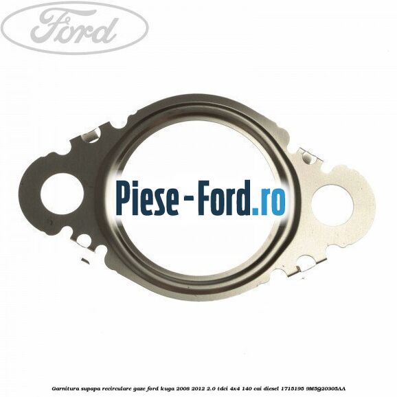 Garnitura, oring conducta supapa recirculare gaze Ford Kuga 2008-2012 2.0 TDCI 4x4 140 cai diesel