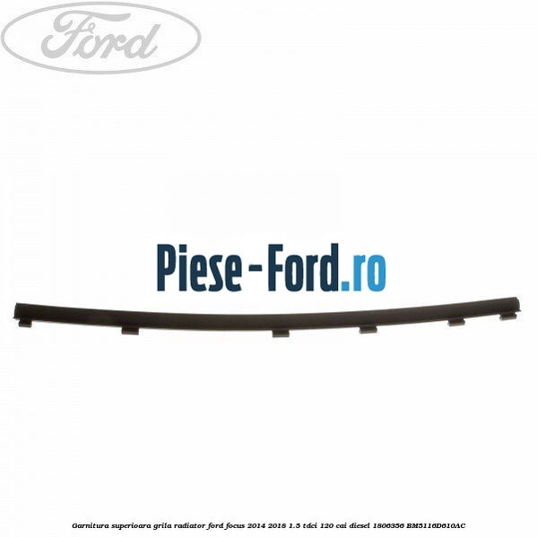 Garnitura superioara, grila radiator Ford Focus 2014-2018 1.5 TDCi 120 cai diesel