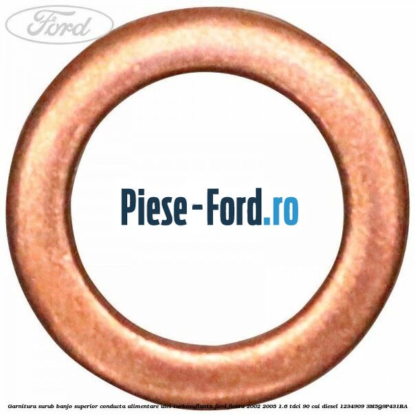 Garnitura surub banjo superior conducta alimentare ulei turbosuflanta Ford Fiesta 2002-2005 1.6 TDCi 90 cai diesel #B93AFA0D33
