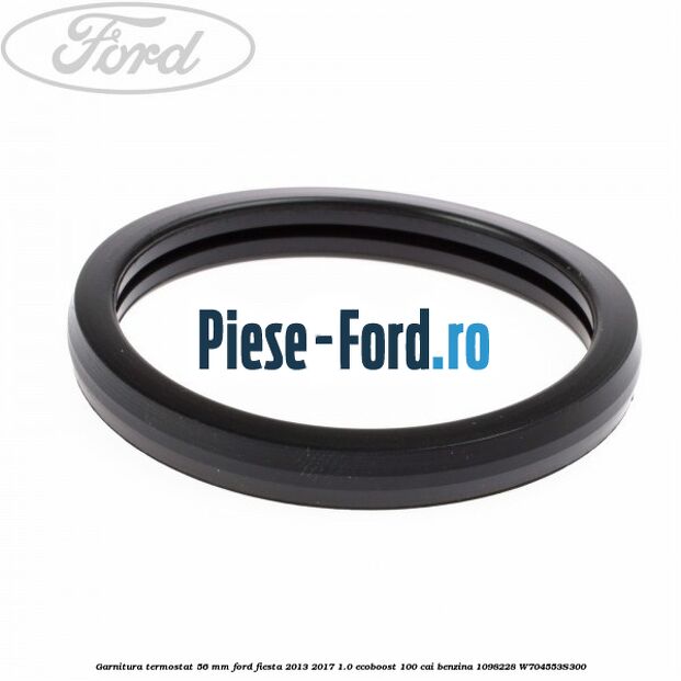 Garnitura carcasa termostat pe bloc motor Ford Fiesta 2013-2017 1.0 EcoBoost 100 cai benzina