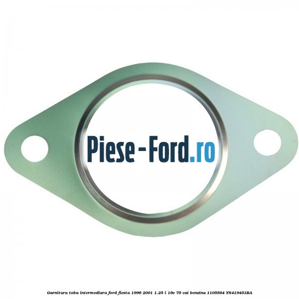 Garnitura toba intermediara Ford Fiesta 1996-2001 1.25 i 16V 75 cai #972A0AAD1C Garnitura toba intermediara Ford Fiesta 1996-2001 1.25 i 16V 75 cai benzina #972A0AAD1C