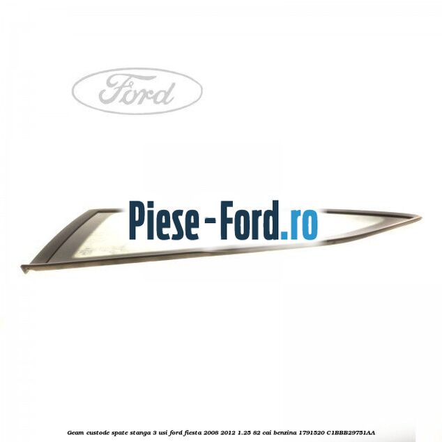 Geam custode spate dreapta 5 usi privacy Ford Fiesta 2008-2012 1.25 82 cai benzina