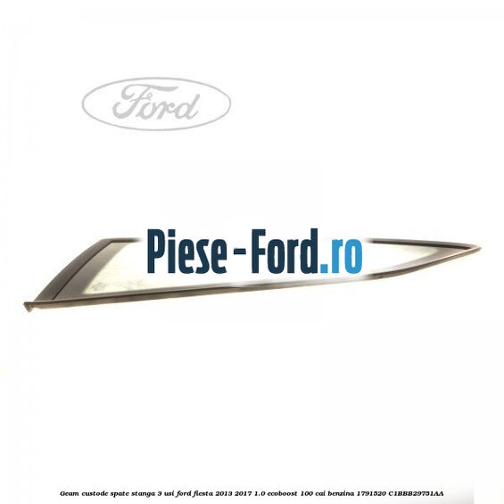 Geam custode spate stanga 3 usi Ford Fiesta 2013-2017 1.0 EcoBoost 100 cai benzina
