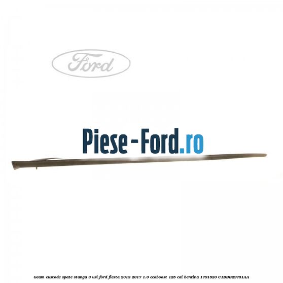 Geam custode spate stanga 3 usi Ford Fiesta 2013-2017 1.0 EcoBoost 125 cai benzina