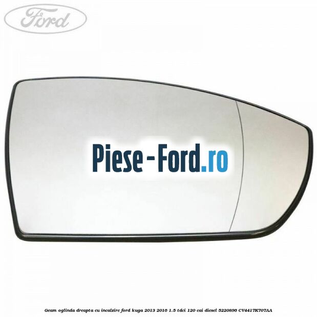 Folie fixare oglinda retrovizoare cu senzor ploaie Ford Kuga 2013-2016 1.5 TDCi 120 cai diesel