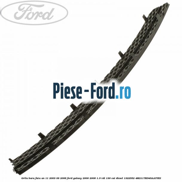Grila bara fata an 11/2003-08/2006 Ford Galaxy 2000-2006 1.9 TDI 130 cai diesel #9B1B7B7813