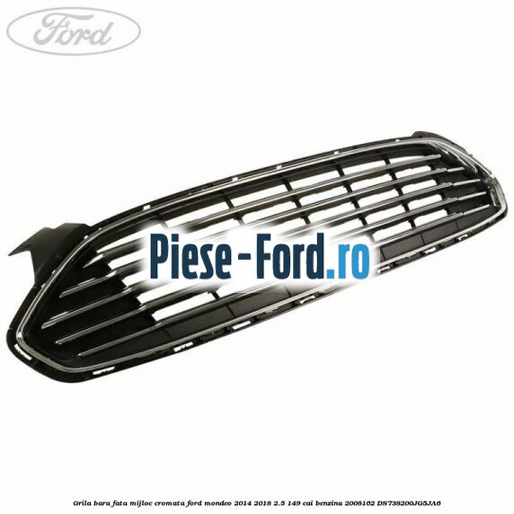 Grila bara fata mijloc cromata Ford Mondeo 2014-2018 2.5 149 cai benzina #46C83F8666