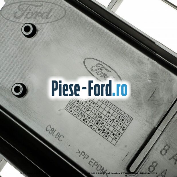 Grila bara fata mijloc fara locas cromat Ford Fiesta 2008-2012 1.4 97 cai benzina #52C2AFBC7D