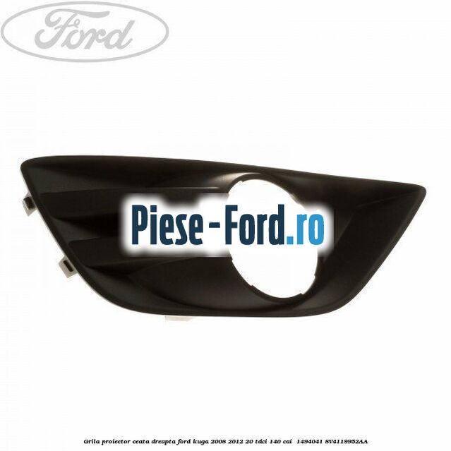 Grila proiector ceata dreapta Ford Kuga 2008-2012 2.0 TDCI 140 cai #58F014F1E1