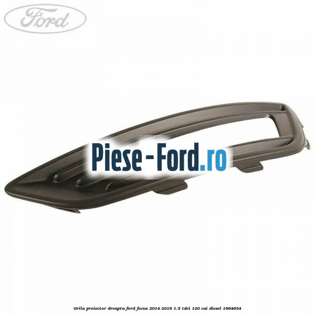 Grila proiector dreapta Ford Focus 2014-2018 1.5 TDCi 120 cai