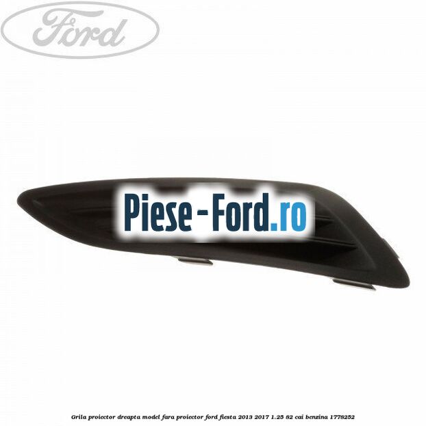 Grila proiector dreapta, model fara proiector Ford Fiesta 2013-2017 1.25 82 cai