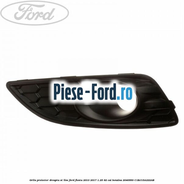 Grila bara fata mijloc tip fagure EDGE Ford Fiesta 2013-2017 1.25 82 cai benzina