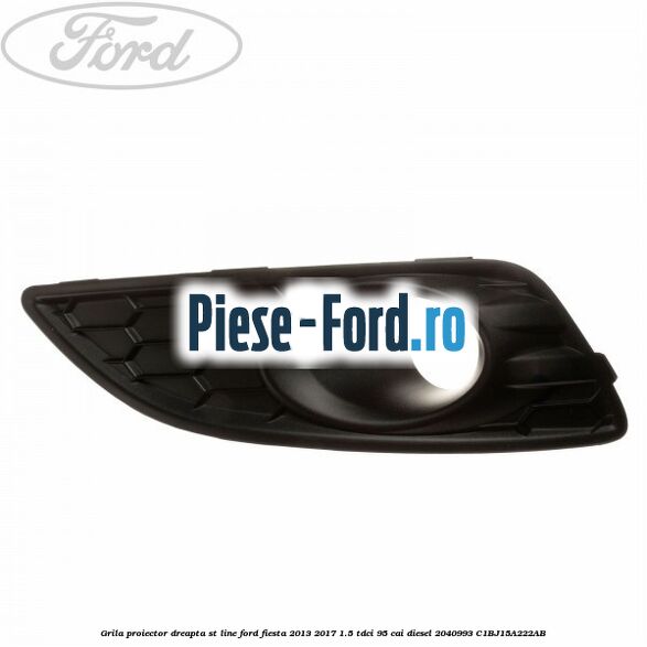 Grila bara fata mijloc tip fagure EDGE Ford Fiesta 2013-2017 1.5 TDCi 95 cai diesel