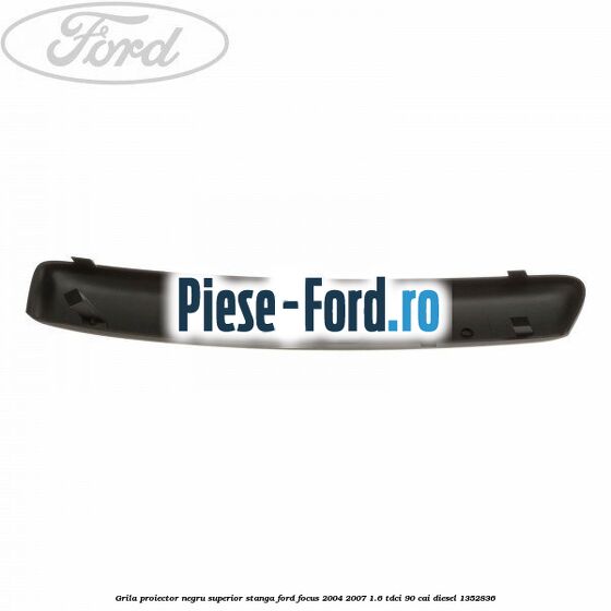 Grila proiector negru superior stanga Ford Focus 2004-2007 1.6 TDCi 90 cai diesel #41AD35B8A2