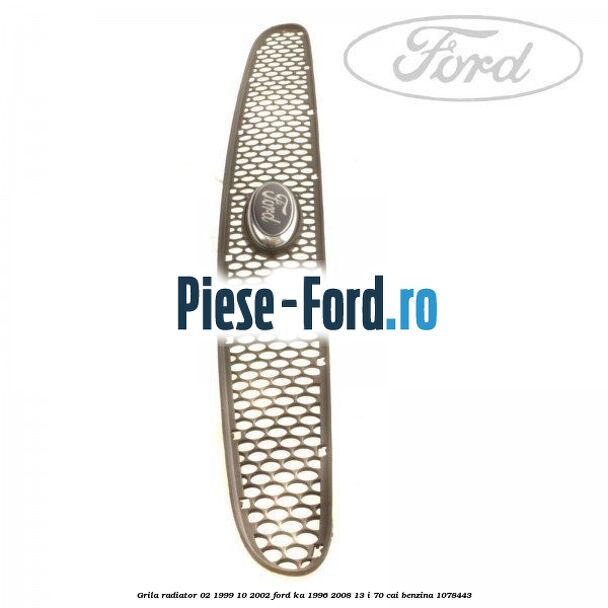 Grila radiator 02/1999-10/2002 Ford Ka 1996-2008 1.3 i 70 cai #260740A0C6