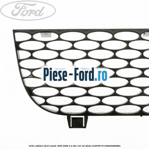 Grila radiator Ford Transit 2000-2006 2.4 TDCi 137 cai #5E3653EF36 Grila radiator Ford Transit 2000-2006 2.4 TDCi 137 cai diesel #5E3653EF36