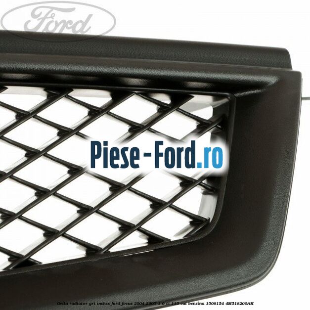 Grila radiator gri inchis Ford Focus 2004-2007 1.6 Ti 115 cai benzina #9484A644B2
