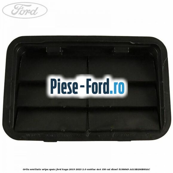 Grila ventilatie aripa spate Ford Kuga 2019-2023 2.0 EcoBlue 4x4 150 cai diesel #20FB1555B7