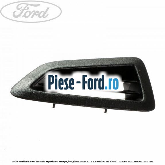 Grila ventilatie bord laterala superioara stanga Ford Fiesta 2008-2012 1.6 TDCi 95 cai diesel