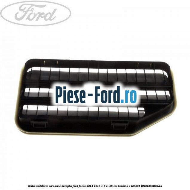 Furtun ventilatie rezervor Ford Focus 2014-2018 1.6 Ti 85 cai benzina