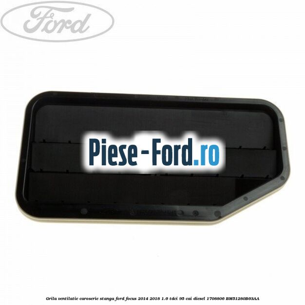 Grila ventilatie caroserie, dreapta Ford Focus 2014-2018 1.6 TDCi 95 cai diesel