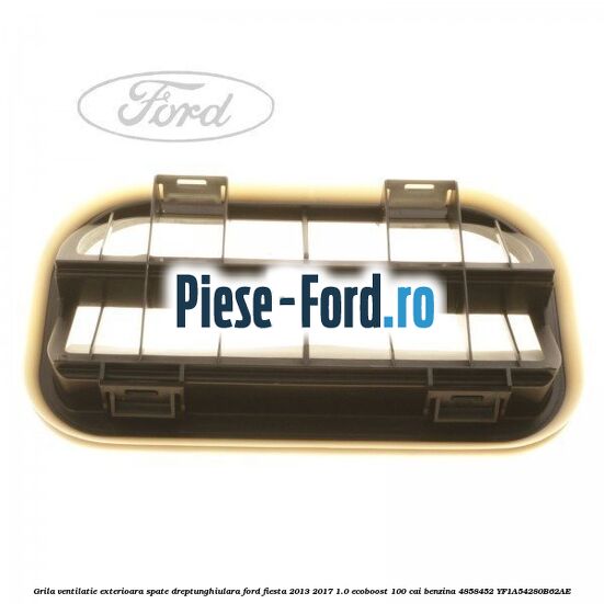 Grila ventilatie exterioara spate dreptunghiulara Ford Fiesta 2013-2017 1.0 EcoBoost 100 cai benzina
