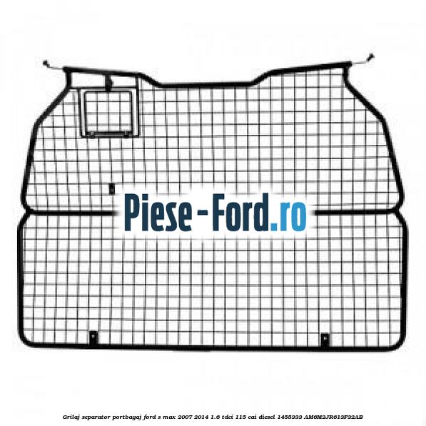 Grilaj separator portbagaj Ford S-Max 2007-2014 1.6 TDCi 115 cai diesel