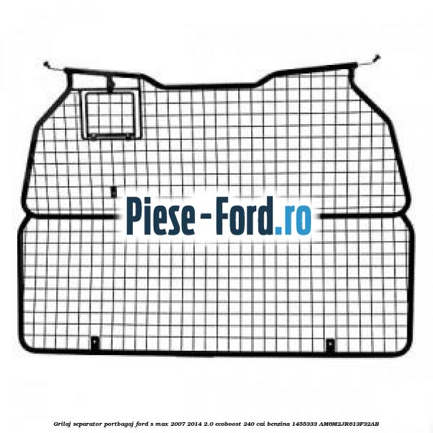 Grilaj separator portbagaj Ford S-Max 2007-2014 2.0 EcoBoost 240 cai benzina