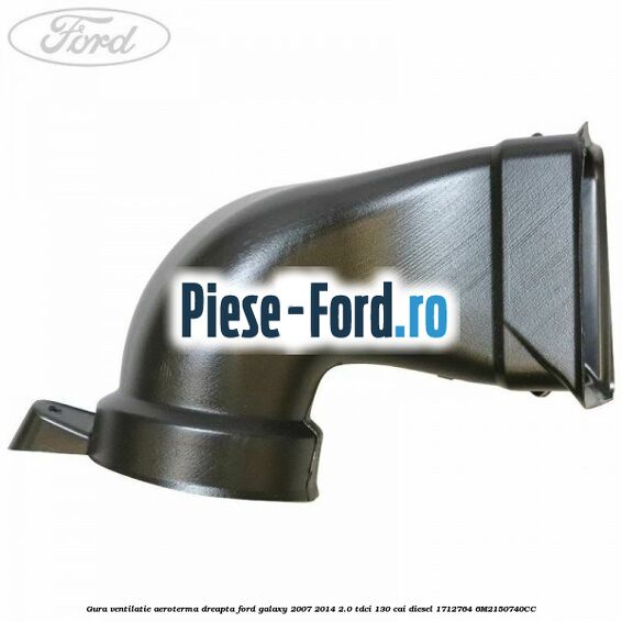 Gura ventilatie aeroterma dreapta Ford Galaxy 2007-2014 2.0 TDCi 130 cai diesel #01249D4D64