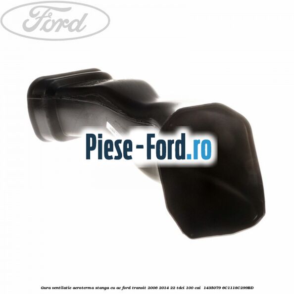 Gura ventilatie aeroterma stanga cu AC Ford Transit 2006-2014 2.2 TDCi 100 cai #AFB6B2F201