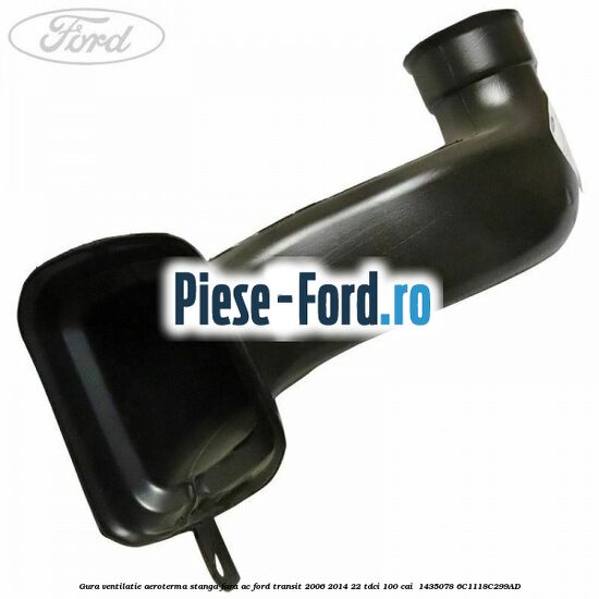 Gura ventilatie aeroterma stanga fara AC Ford Transit 2006-2014 2.2 TDCi 100 cai #434FB81D9C