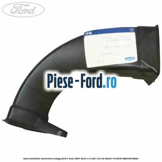 Gura ventilatie aeroterma stanga Ford S-Max 2007-2014 1.6 TDCi 115 cai diesel