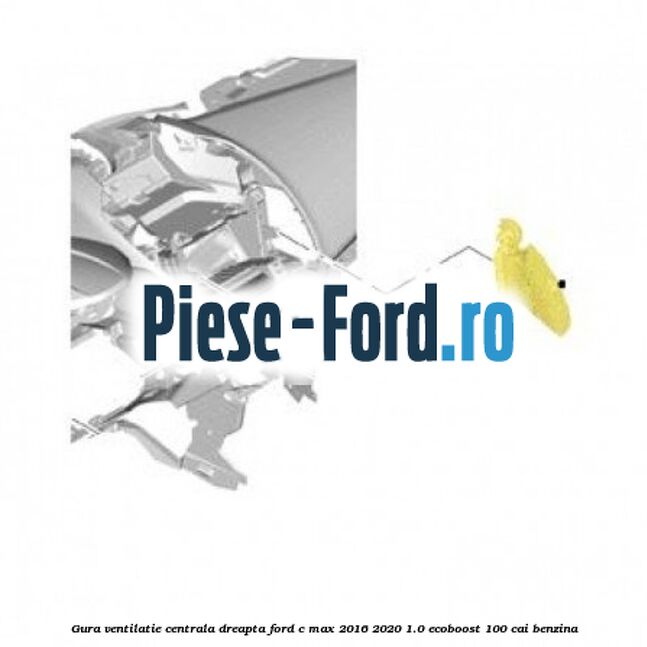 Gura ventilatie centrala dreapta Ford C-Max 2016-2020 1.0 EcoBoost 100 cai benzina
