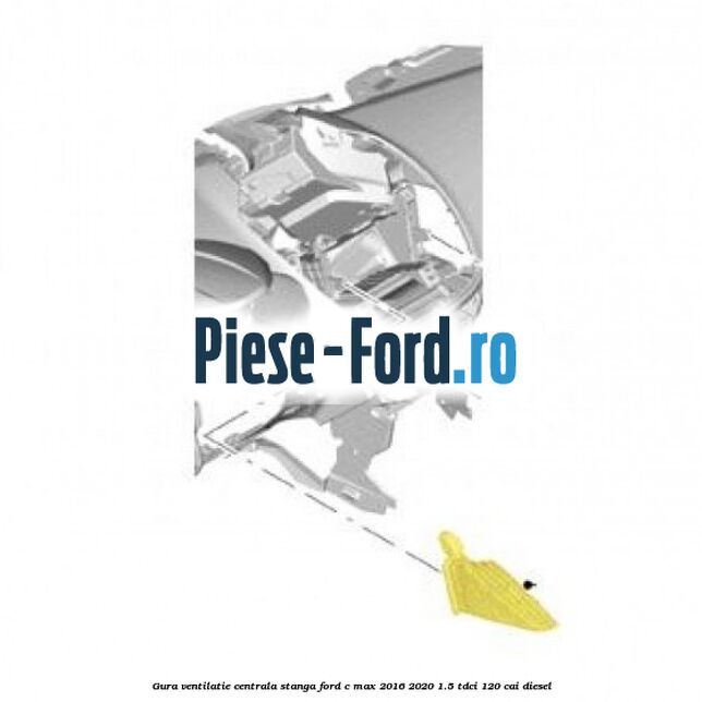 Gura ventilatie centrala stanga Ford C-Max 2016-2020 1.5 TDCi 120 cai diesel