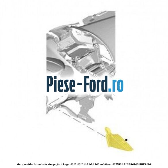 Gura ventilatie centrala stanga Ford Kuga 2013-2016 2.0 TDCi 140 cai diesel